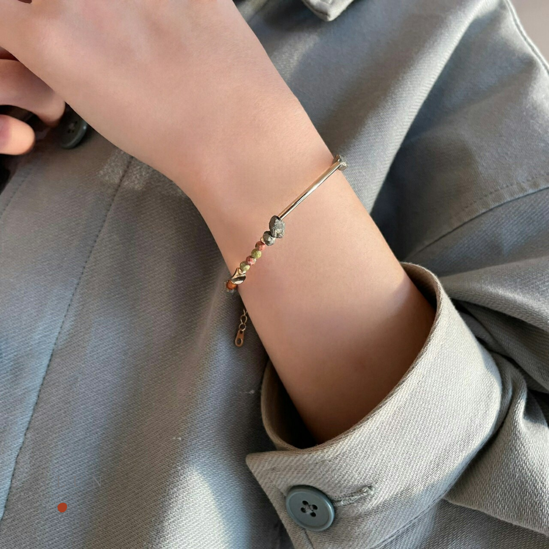 │輕奢│隕石傳說 • 天然石 • 手鍊 • 美國14K注金 • 14kgf