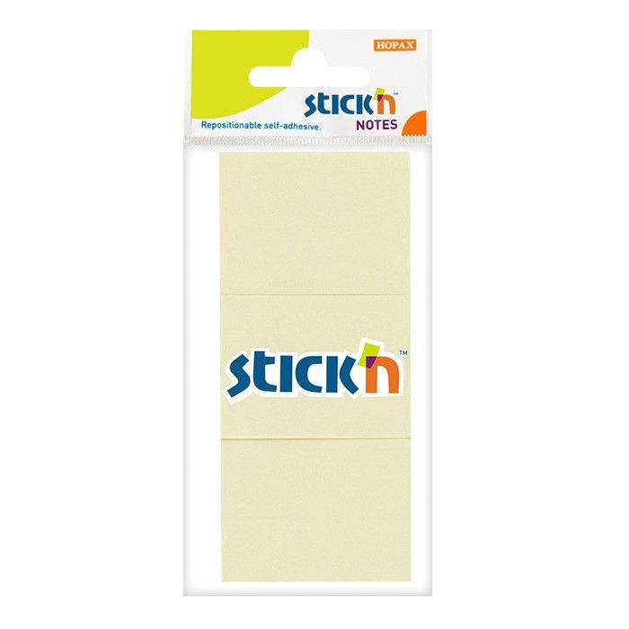 Hopax Stick'n 1.5” x 2” 黃色Post-it Memo便條紙 #21127