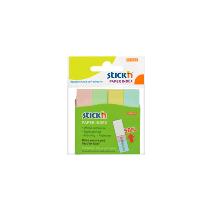 Hopax Stick'n 4色旗仔 Memo (12x50mm) #21612