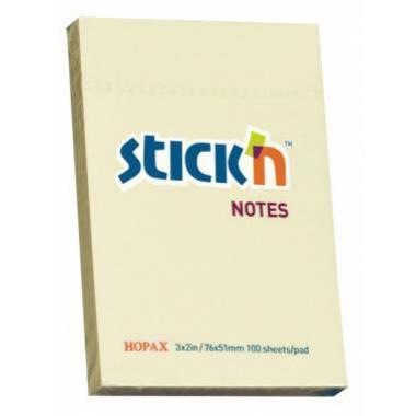 Hopax Stick'n 2” x 3” Post-it Memo (黃色) #21006Y