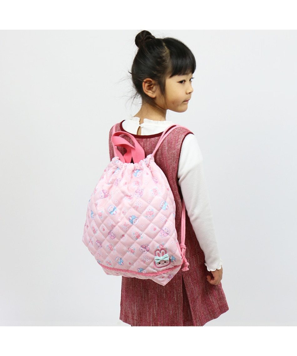 Usamomo萌兔桃桃-束口後背包-花漾