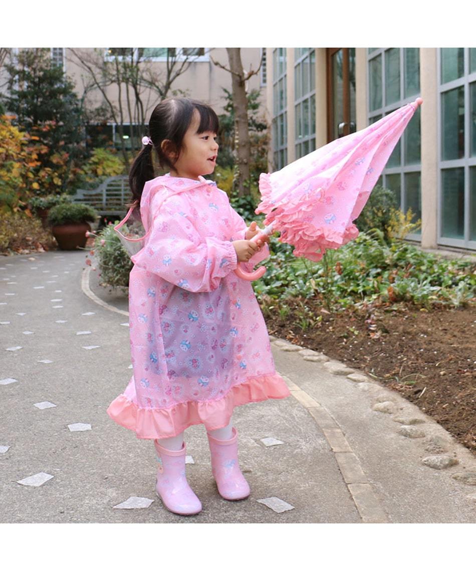 Usamomo萌兔桃桃-雨傘-童用 花漾 40cm