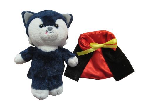 Usamomo萌兔桃桃-絨毛可更衣-萬聖節系列 狼21cm 小熊21cm