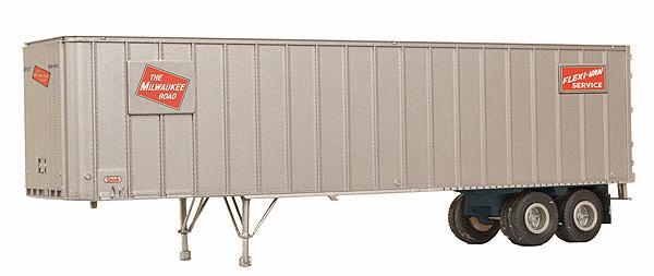 Walthers 933-1682 HO規 Milwaukee Road 40呎貨櫃.有後輪.套件