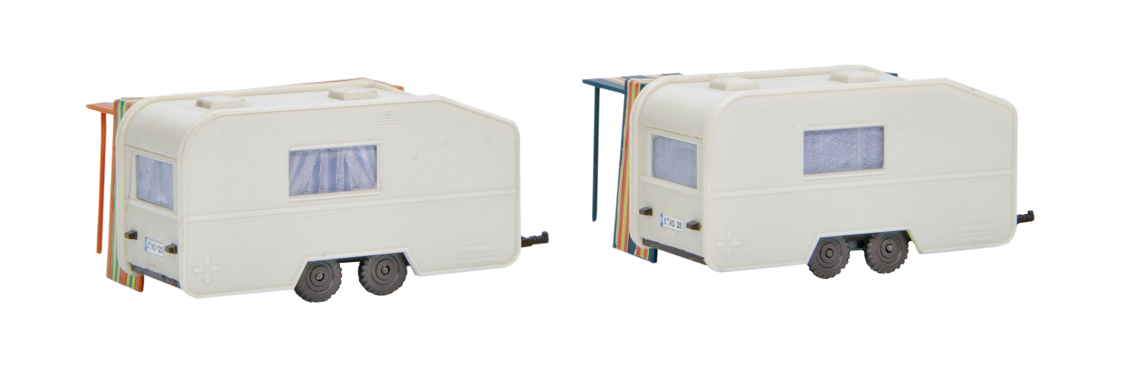 特價 Vollmer 45145 HO規 Caravan  2 pieces 大篷車 (2入)