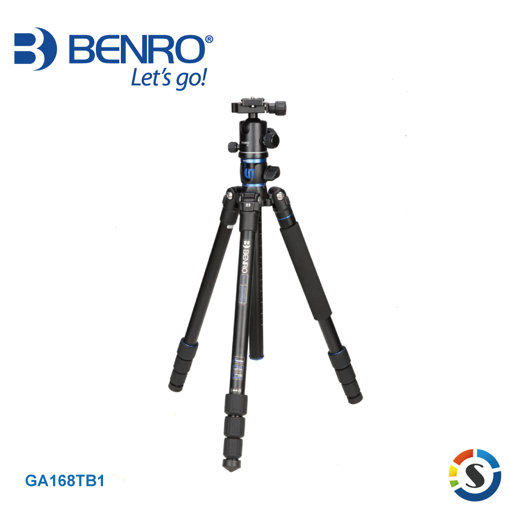 【BENRO百諾】GA168TB1 GoTravel系列反折鎂鋁合金三腳架套組