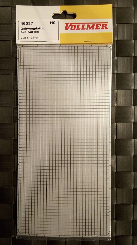 Vollmer 46037 HO規 紙板路面 25x12.5cm