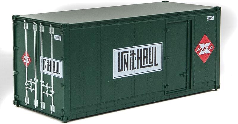 SceneMaster 949-8681 HO規 Unit Hual 20呎 貨櫃 綠 2個