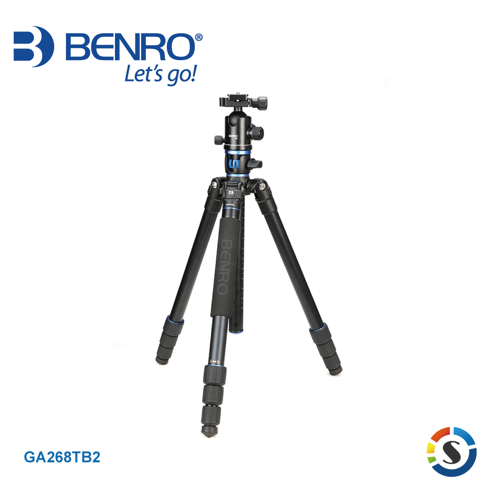 【BENRO百諾】GA268TB2 GoTravel系列反折鎂鋁合金三腳架套組