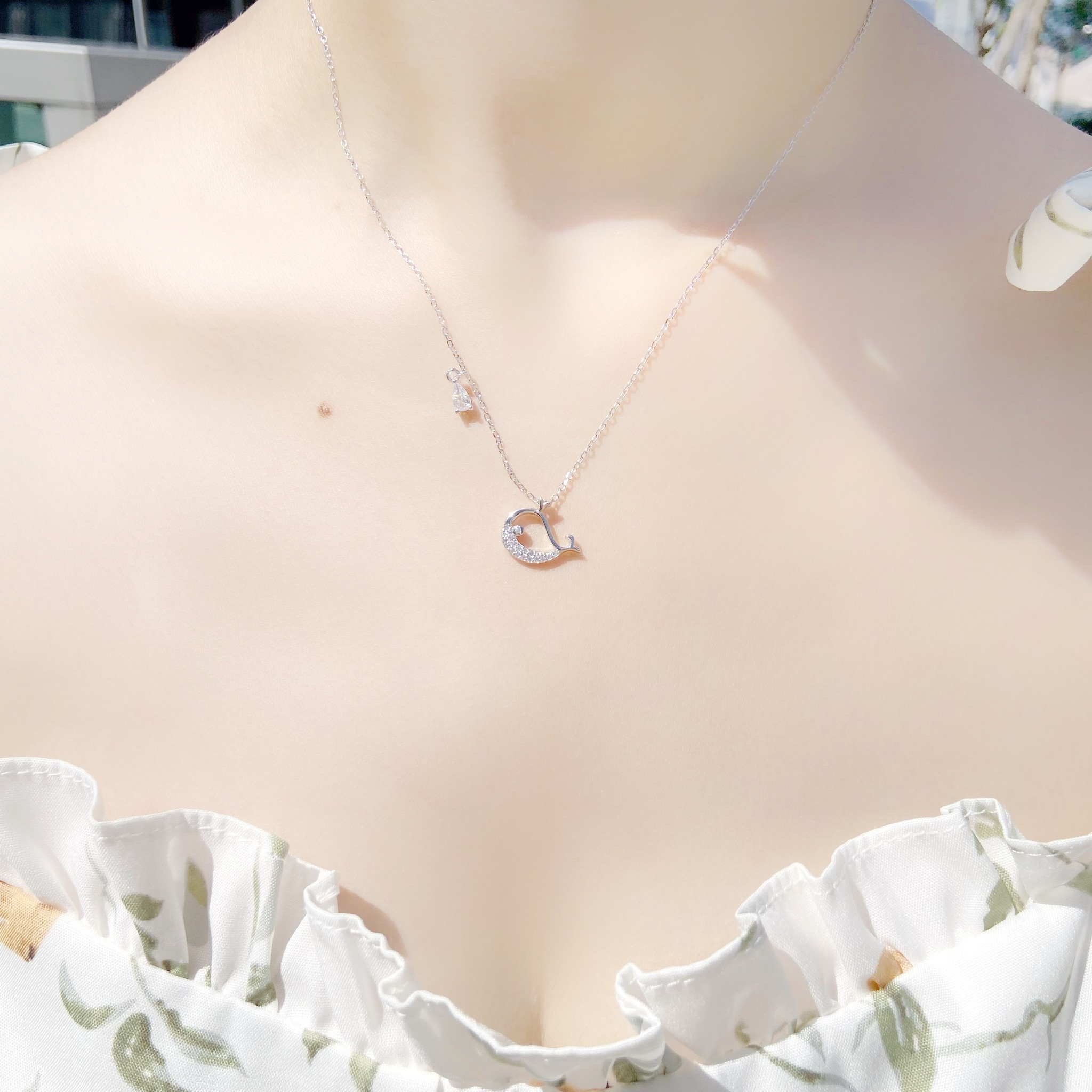 | 925純銀・白金・ 玫瑰金 | 鯨魚演出項鍊 (銀/玫瑰金) | NE0267 |