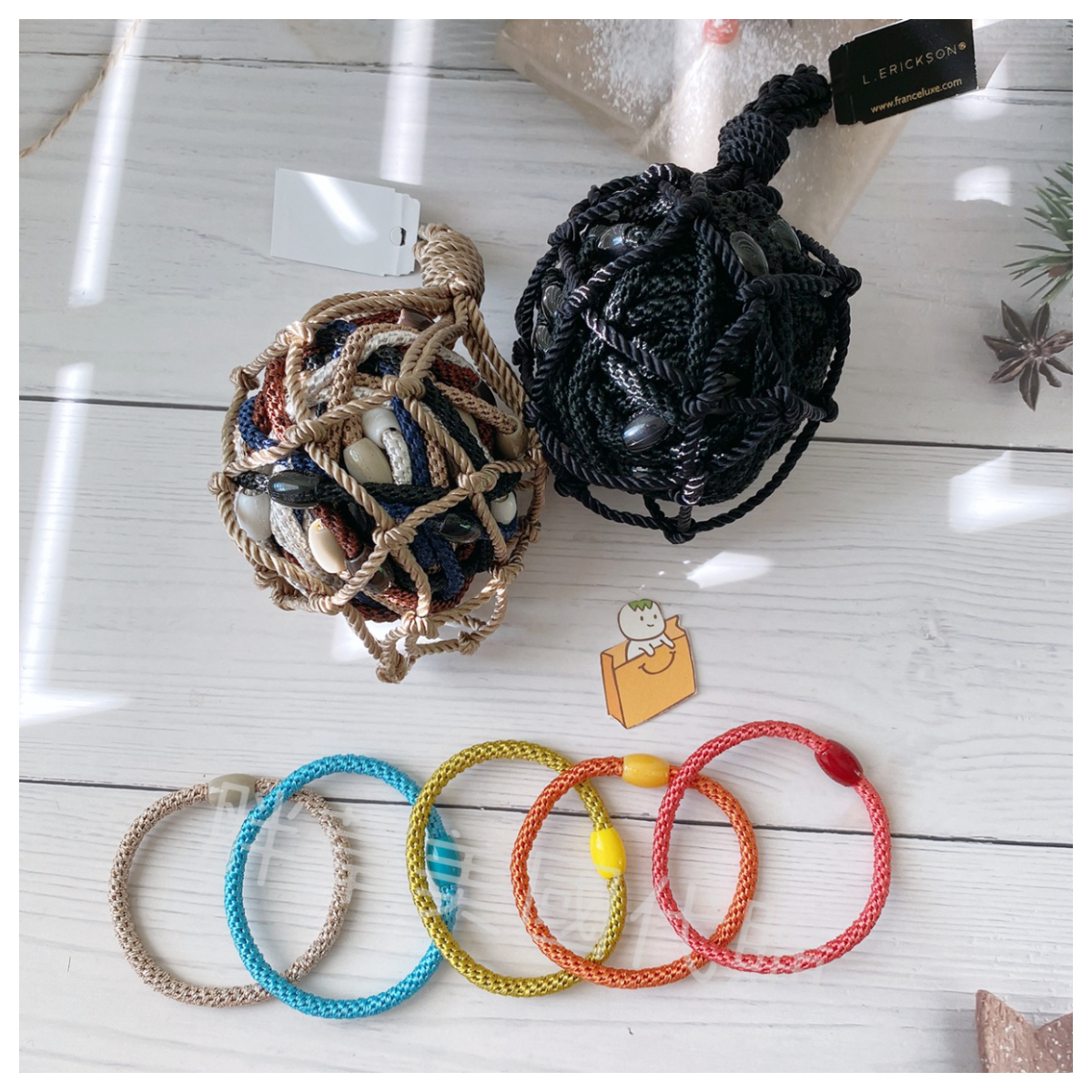 【現貨】L.erickson 細款 髮圈 髮圈界的 LV (散裝) (隨機出貨)