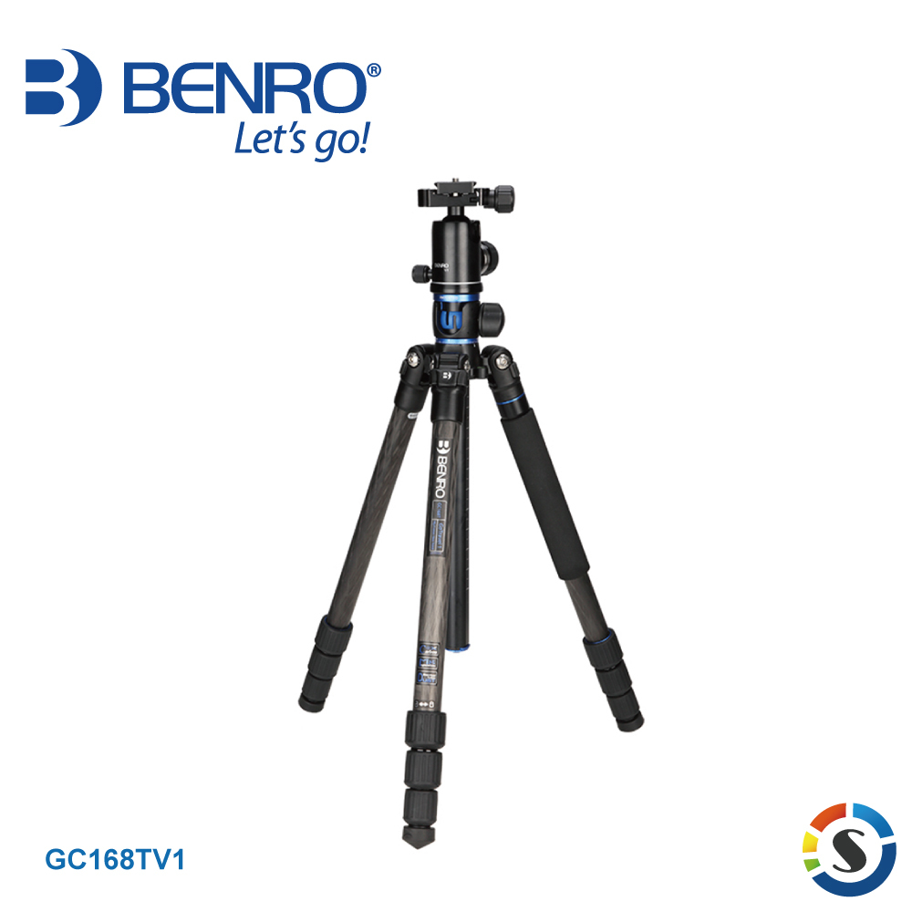 【BENRO百諾】GC168TV1 GoTravel系列反折碳纖維三腳架套組