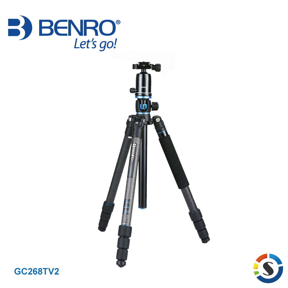 【BENRO百諾】GC268TV2 GoTravel系列反折碳纖維三腳架套組