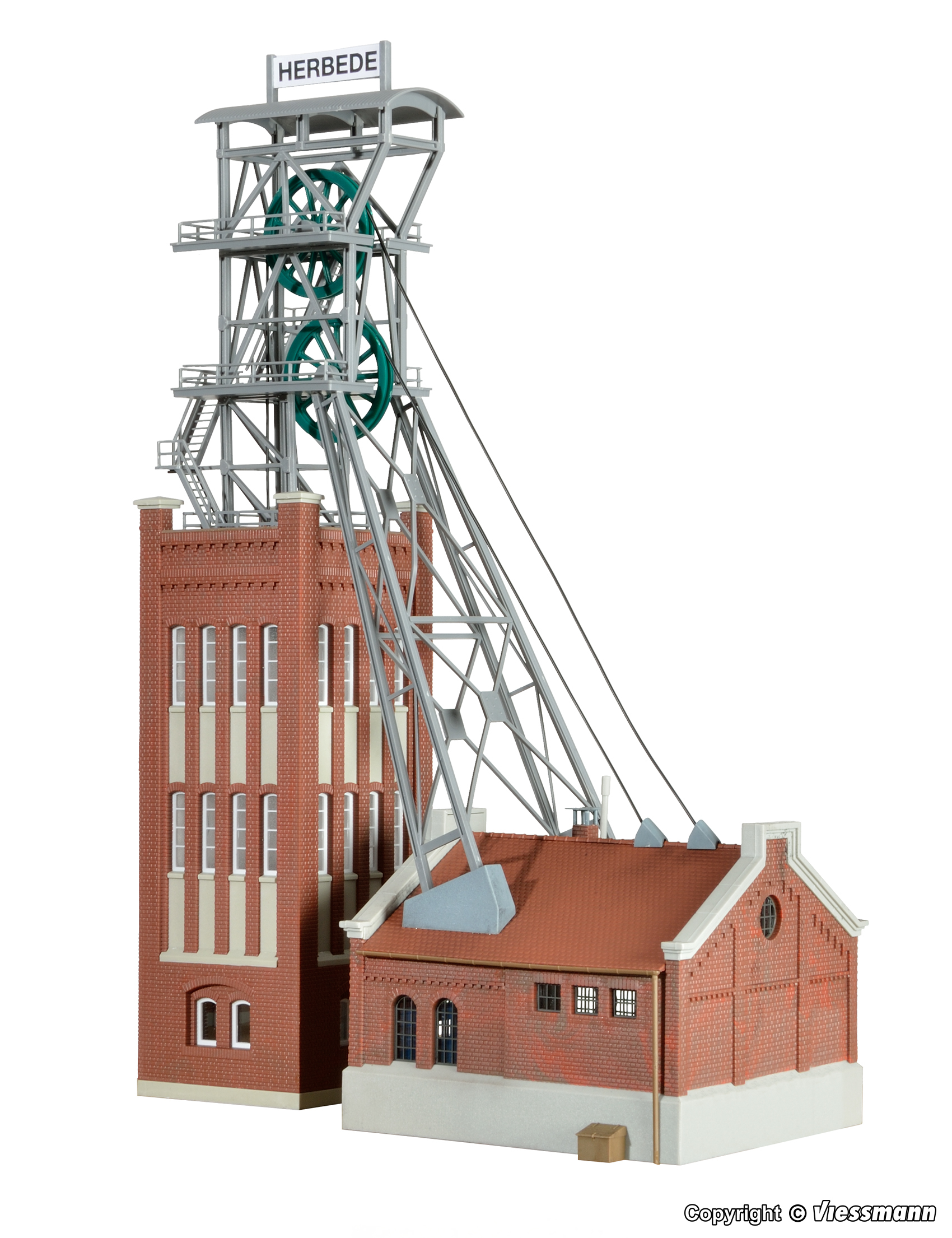 Kibri 39845 HO scale, Mine head tower with power house