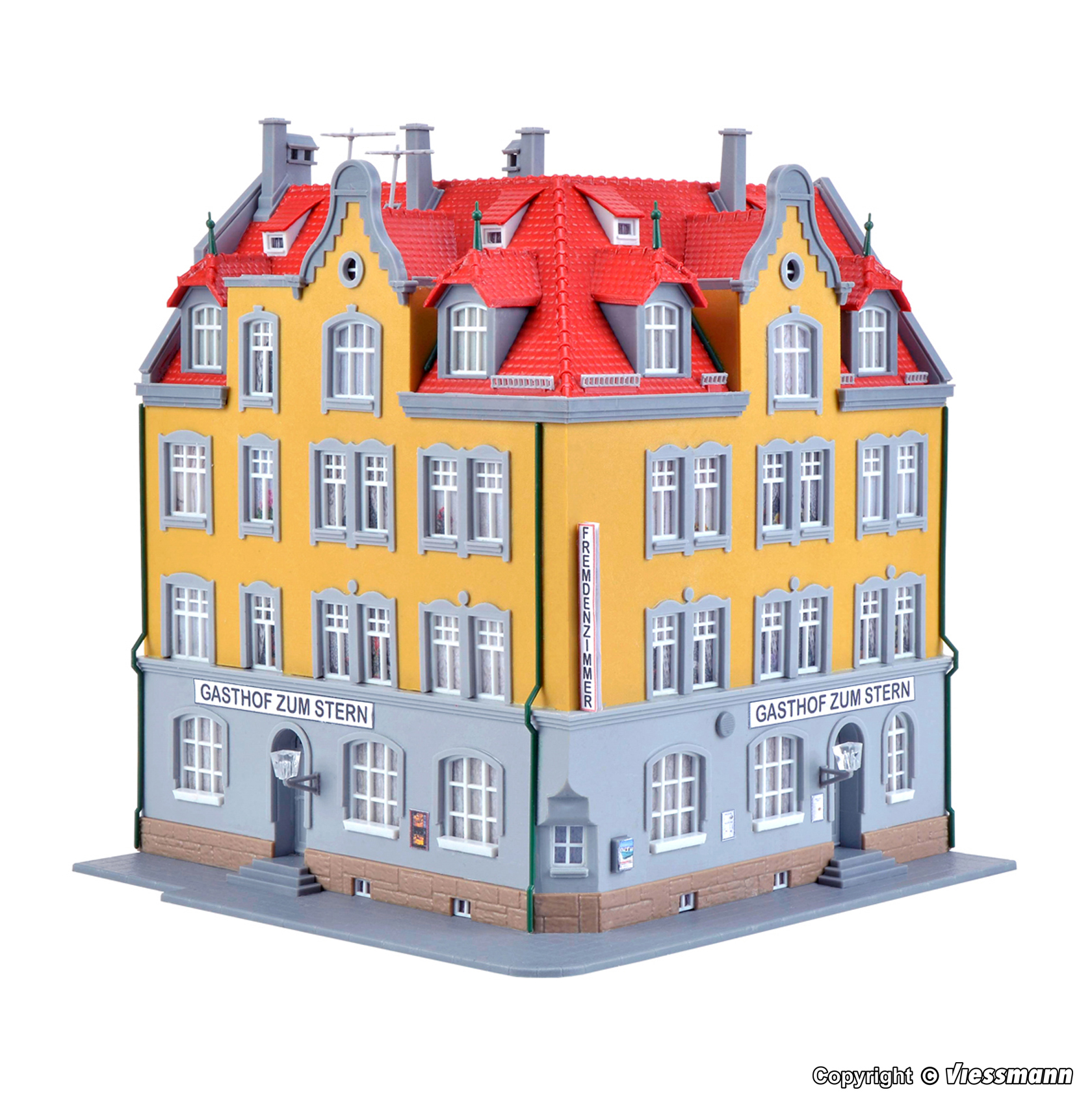 Kibri 38350 HO scale, Corner house