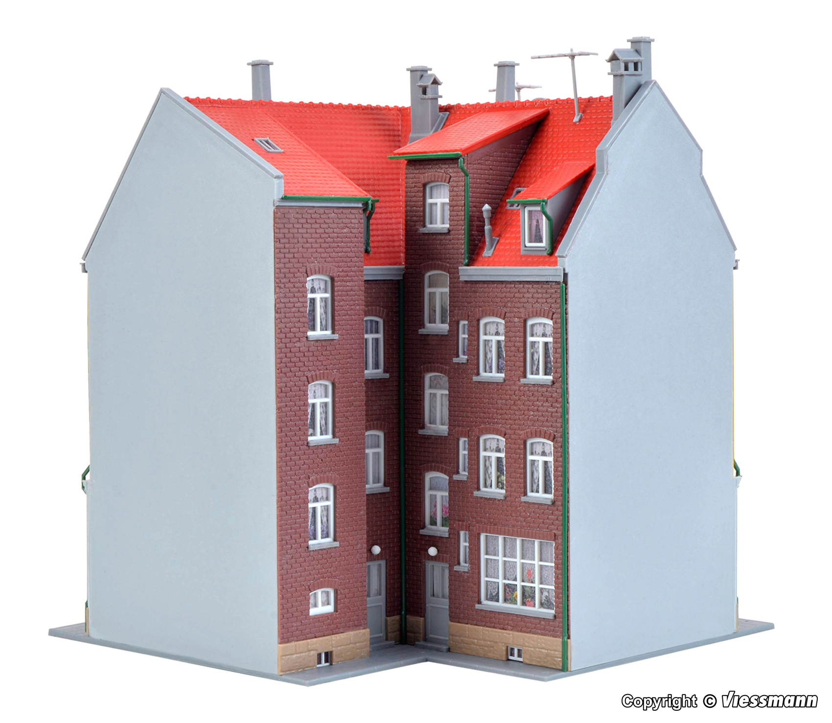 Kibri 38350 HO scale, Corner house