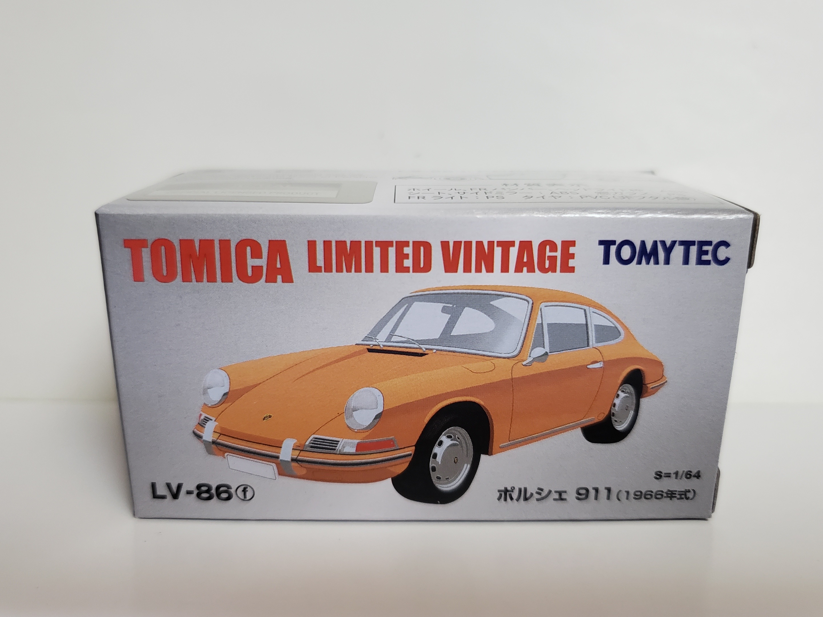 TOMICA LIMITED VINTAGE ポルシェ 911S LV-86 TOMICA LIMITED VINTAGE LV-86a 1/64] PORSCHE 911S -1967 (Silver)