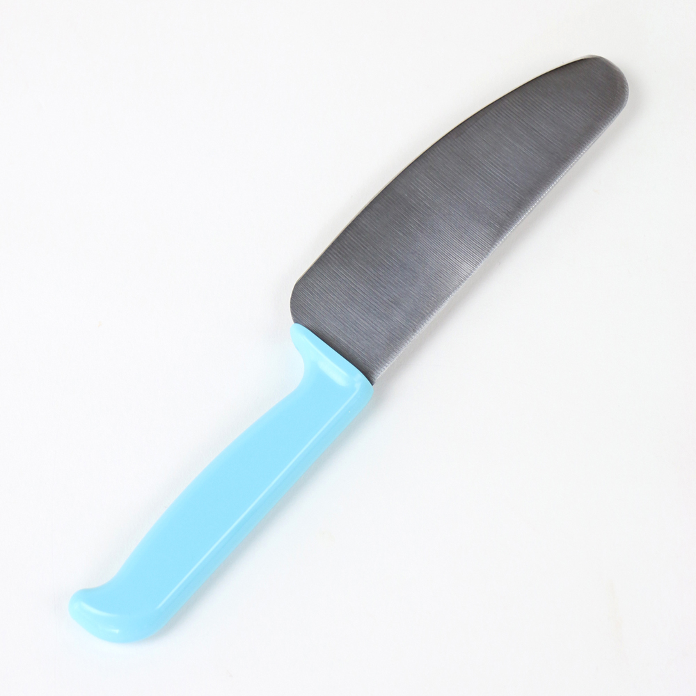 Usamomo萌兔桃桃-兒童安全料理刀-藍 粉