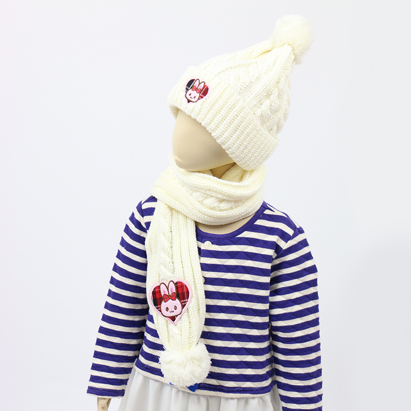 Usamomo萌兔桃桃-保暖配件-毛帽