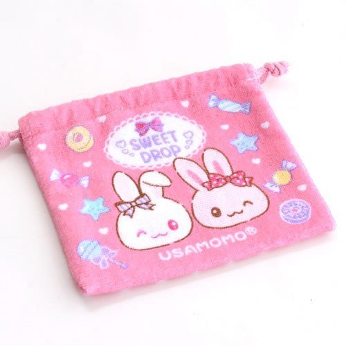 Usamomo萌兔桃桃-束口袋-糖果 粉 S