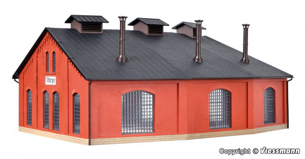 Kibri 39452 HO scale, Round-house Ottbergen, three track