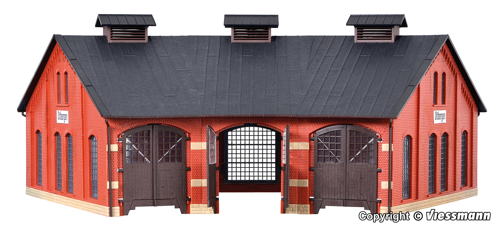 Kibri 39452 HO scale, Round-house Ottbergen, three track