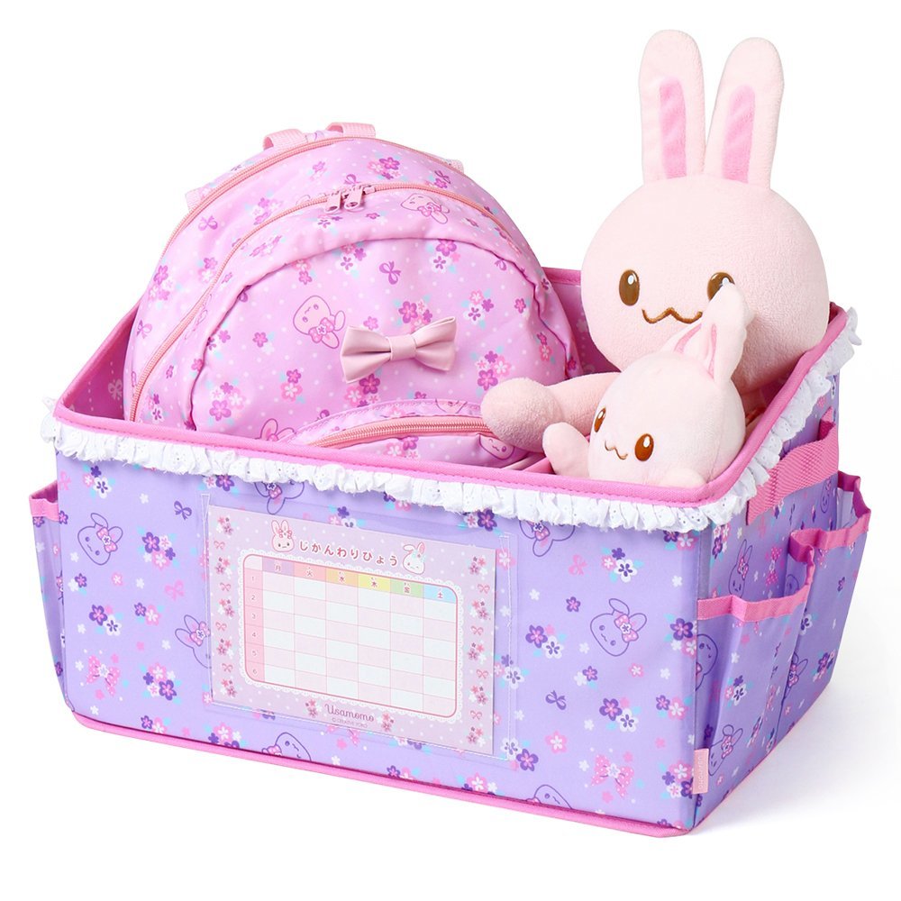 Usamomo萌兔桃桃-收納盒-無蓋 花田