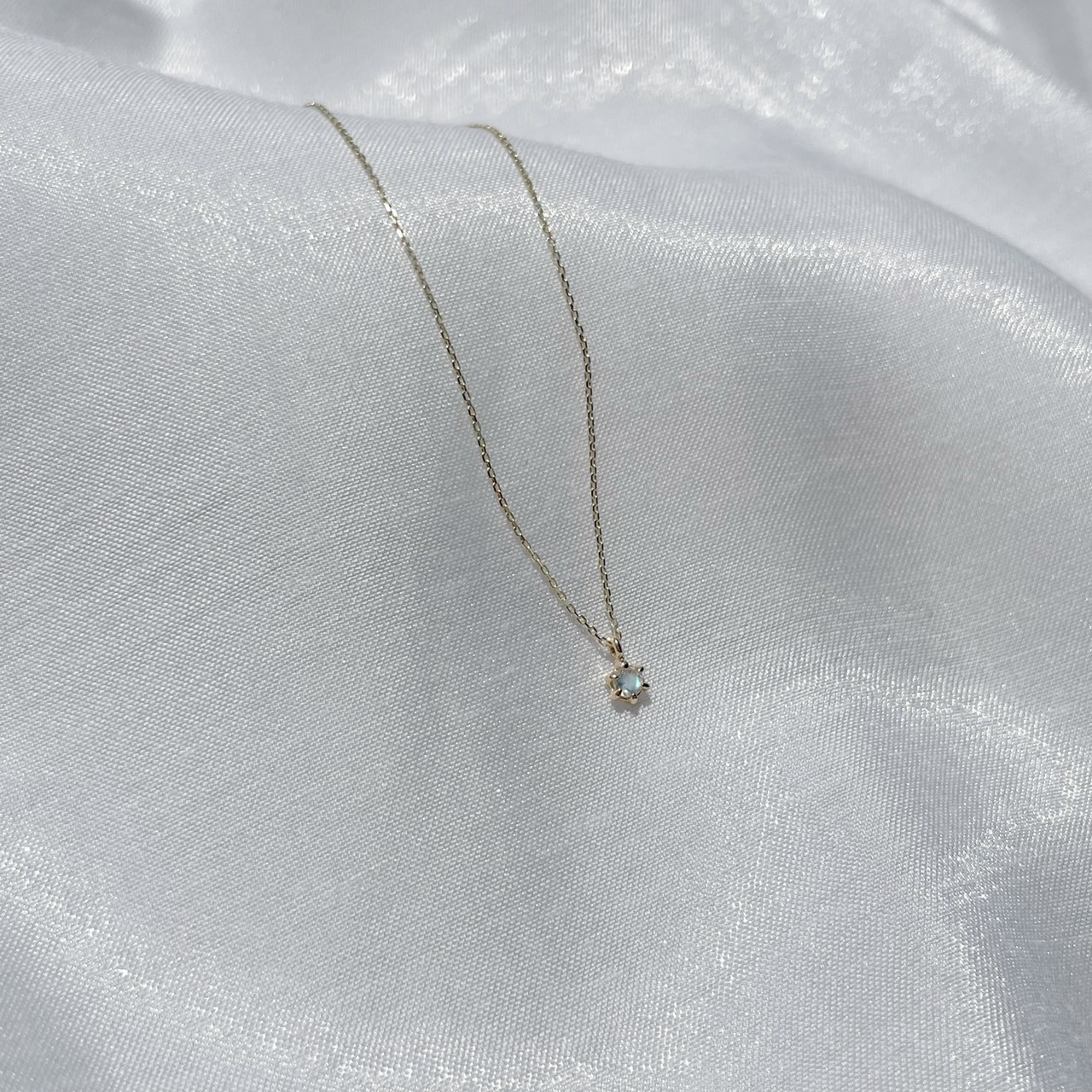 14K mini六爪月光項鍊