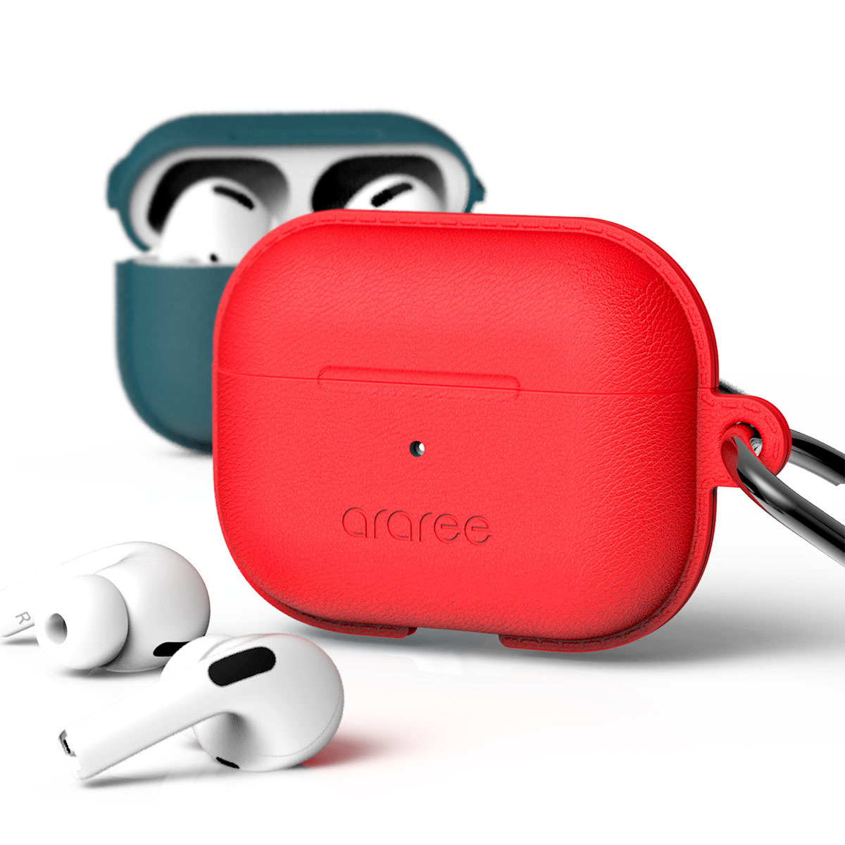 AirPods Pro araree Pops 皮革質感矽膠機殼及扣環（香港行貨）