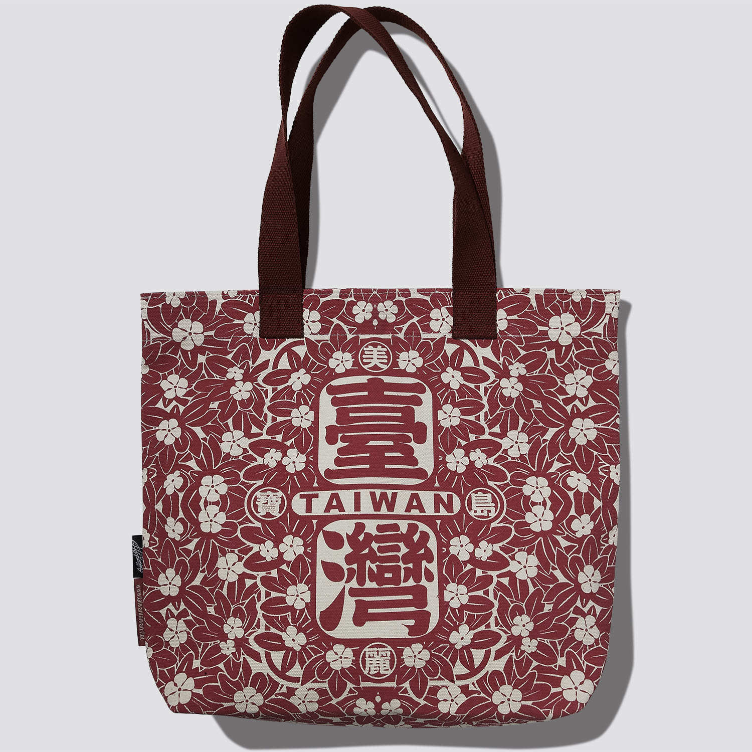 美麗宝島台湾】台湾満開花柄トートバッグ（赤／緑／青／黒）|來好 台湾