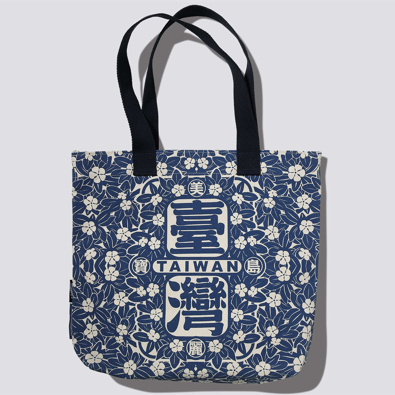 美麗宝島台湾】台湾満開花柄トートバッグ（赤／緑／青／黒）|來好 台湾