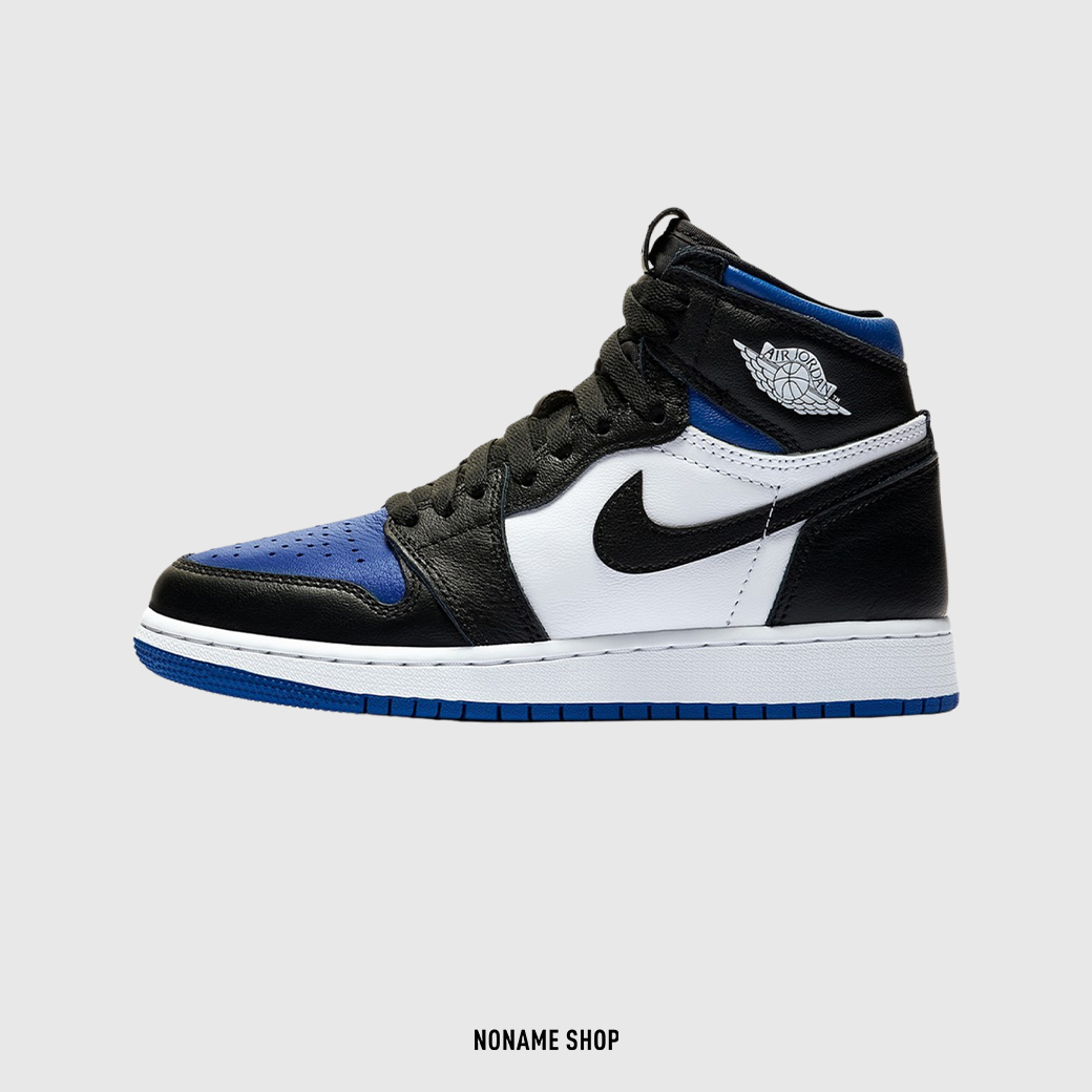 NIKE AIR JORDAN 1 High OG Game Royal GS 黑藍 小閃電 藤原浩
