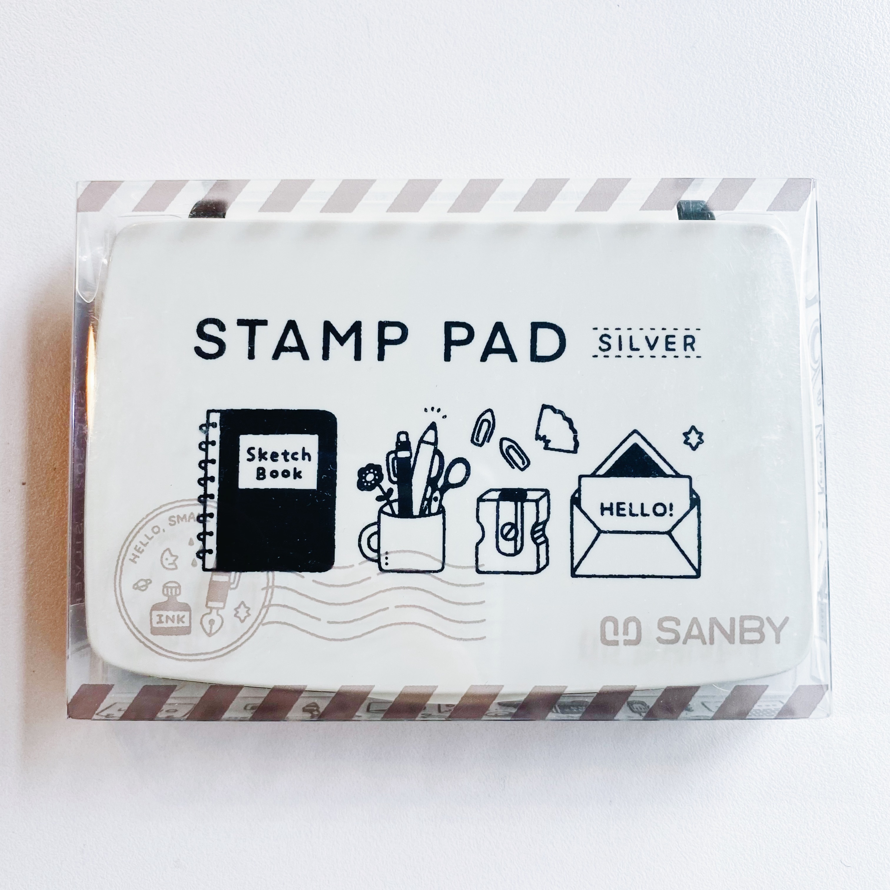 銀色油性印台 日本SANBY x Eric 聯名款 文具小物