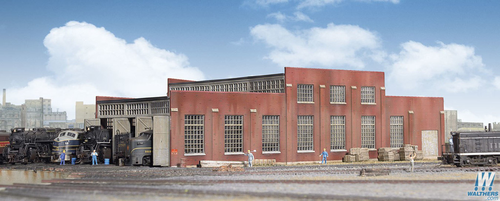 Walthers 933-3260 N規 Modern Roundhouse 扇型車庫.套件