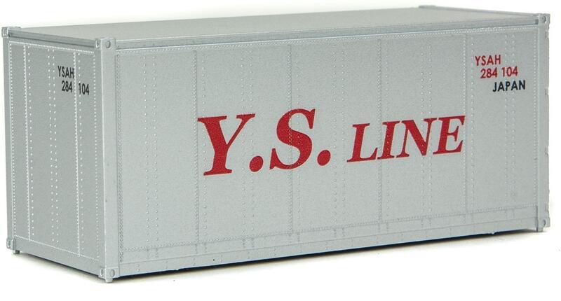 SceneMaster 949-8659 HO規 YSLine 20呎 貨櫃 灰紅
