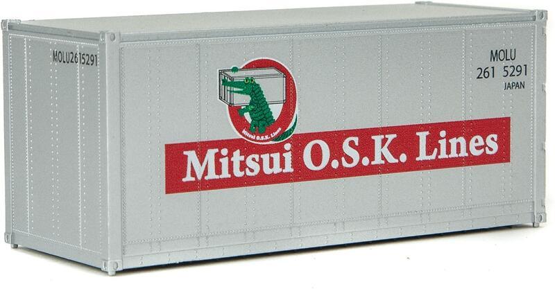 SceneMaster 949-8657 HO規 Mitsui OSK Lines 20呎 貨櫃 灰