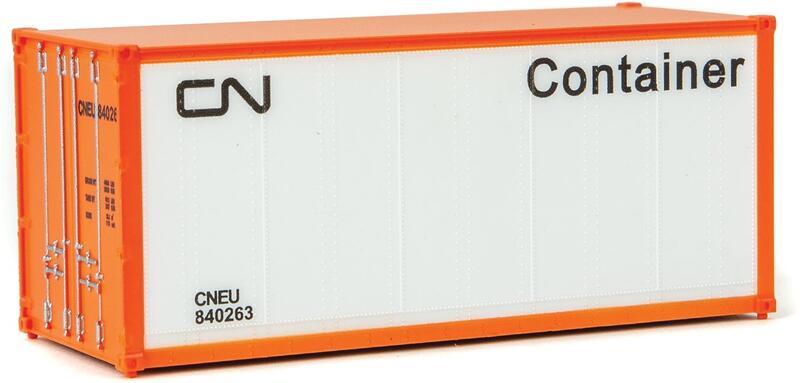 SceneMaster 949-8653 HO規 CN Canadian National 20呎 貨櫃 白