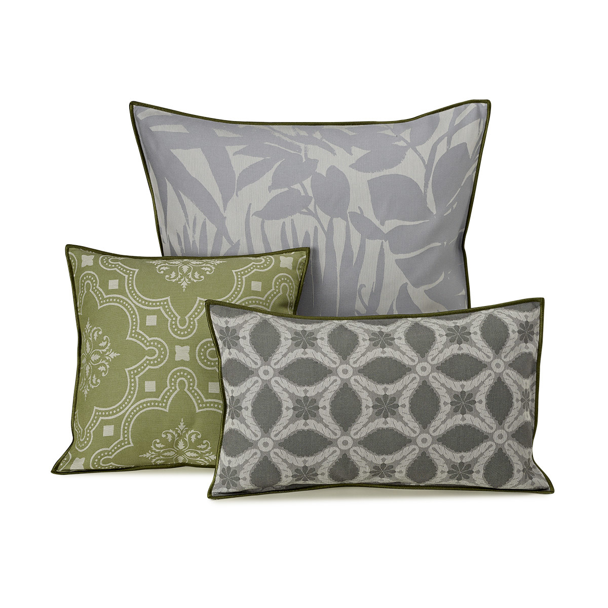 Grey Cushion Cover, Bahia (Set of 2)