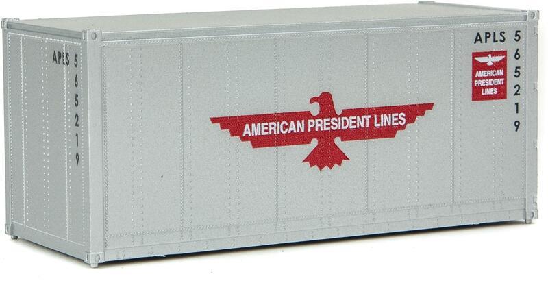 SceneMaster 949-8651 HO規 AMERICAN PRESIDENT LINES APLS 20呎 貨櫃 灰