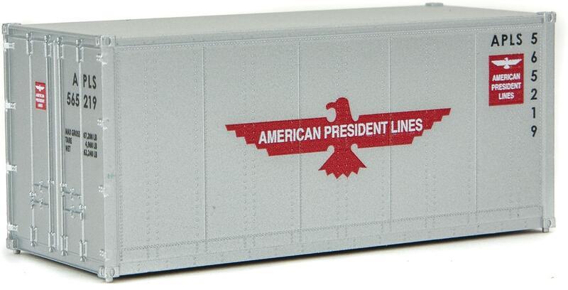 SceneMaster 949-8651 HO規 AMERICAN PRESIDENT LINES APLS 20呎 貨櫃 灰