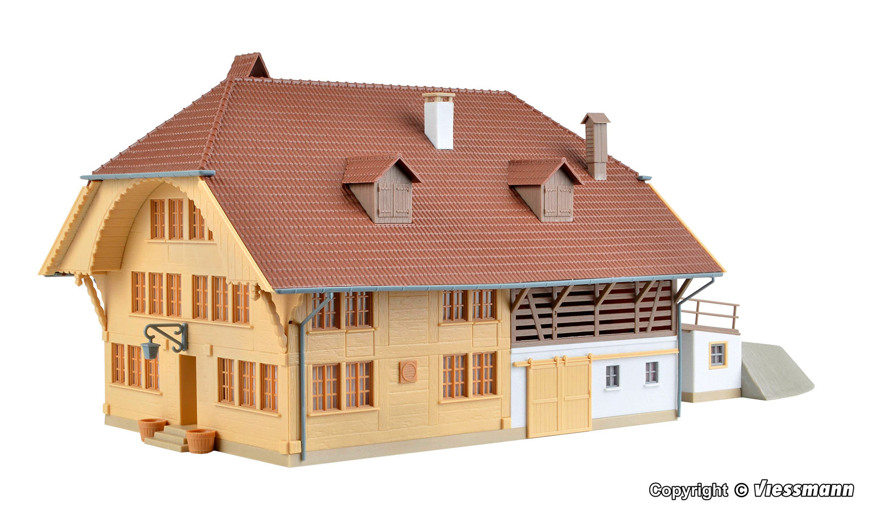 Kibri 38804 HO scale, Wood Yard Building without Shed