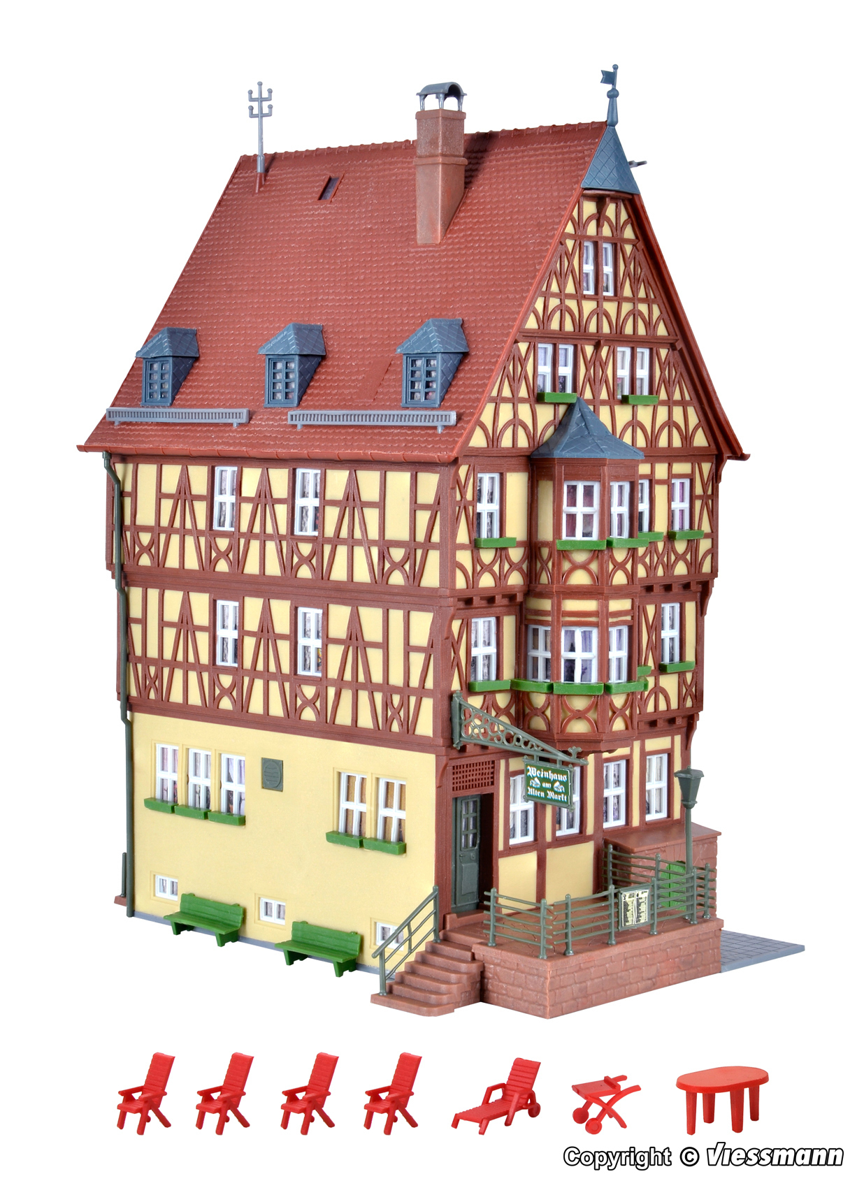 Kibri 38902 HO scale, House with oriel in Miltenberg