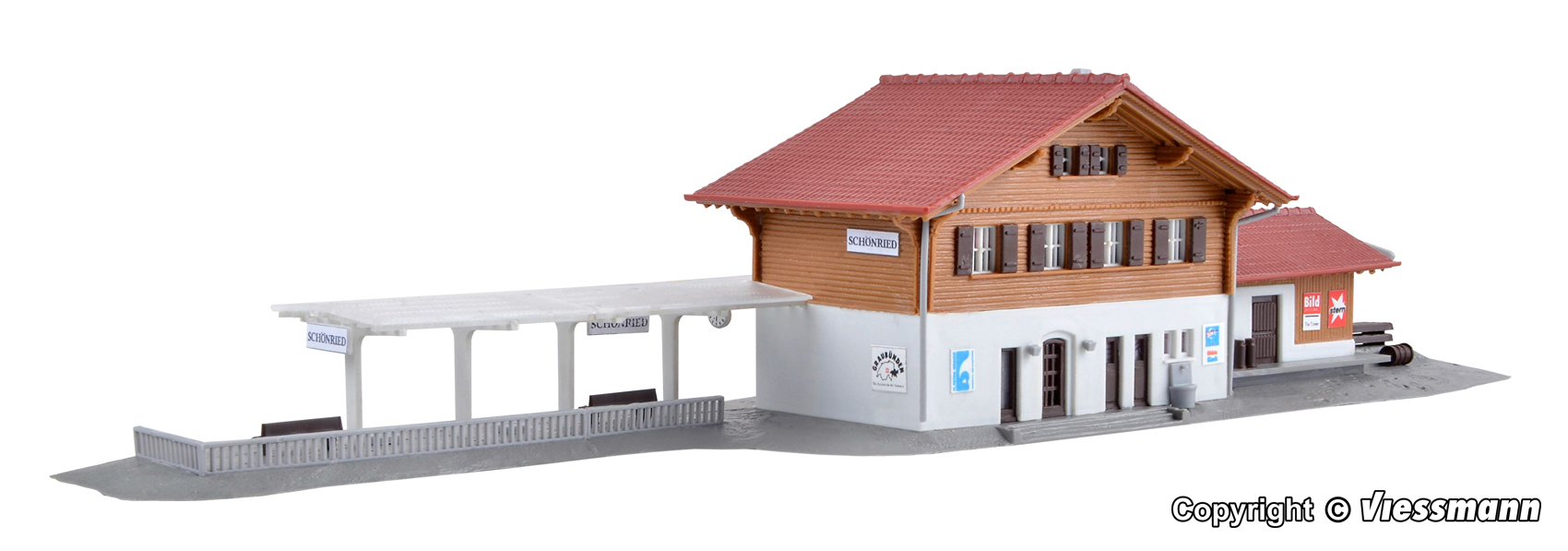 Kibri 37410 N規 Schonried station 瑞士薩嫩車站