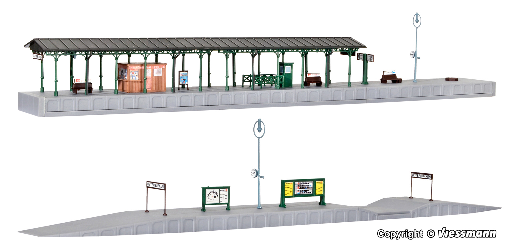 Kibri 37759 N scale Platform Osterburken