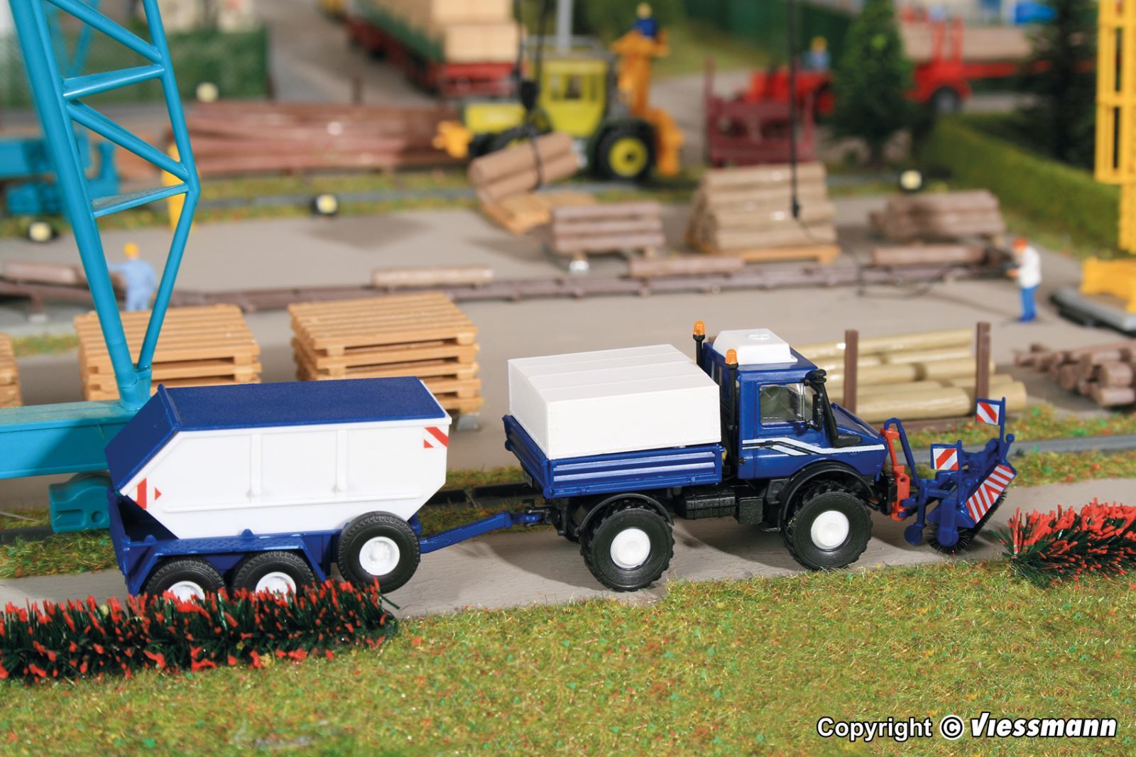 特價 Kibri 14984 HO規 清掃設備與拖車.套件