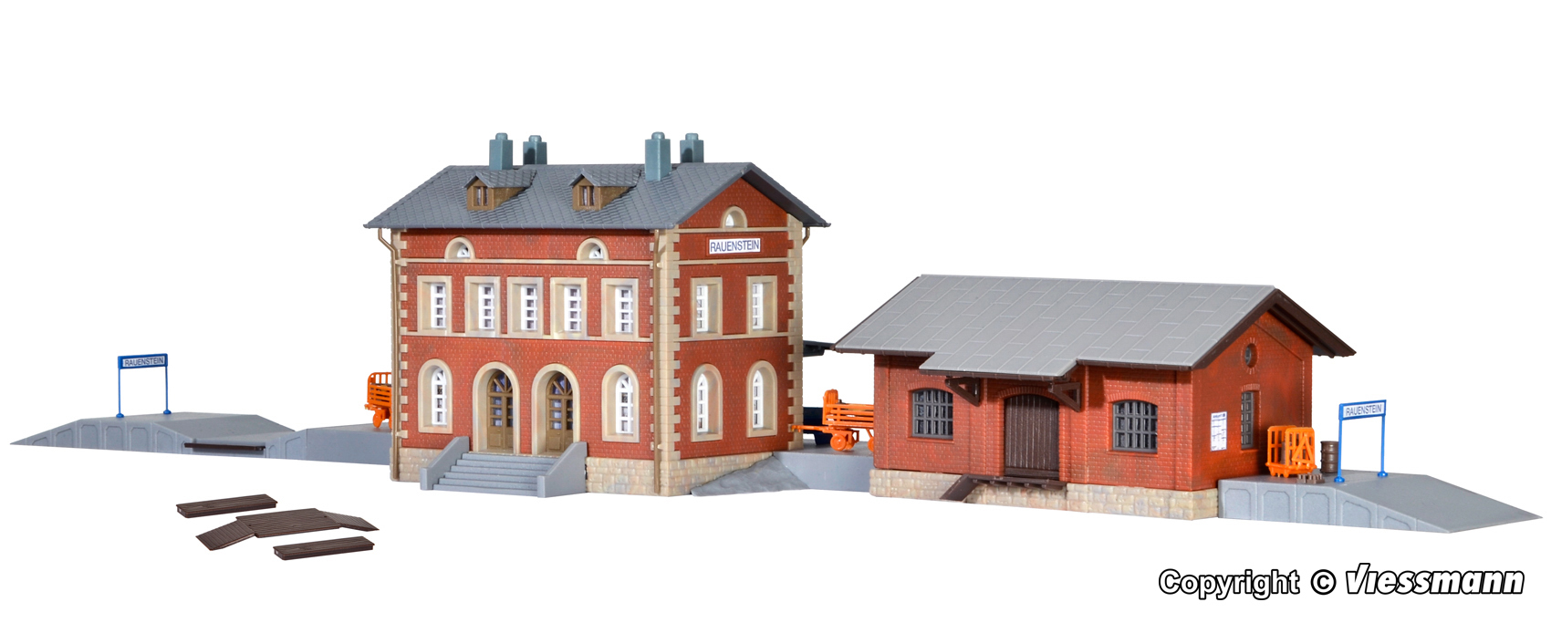 Kibri 37396 N規 Bahnhof Train Station 車站