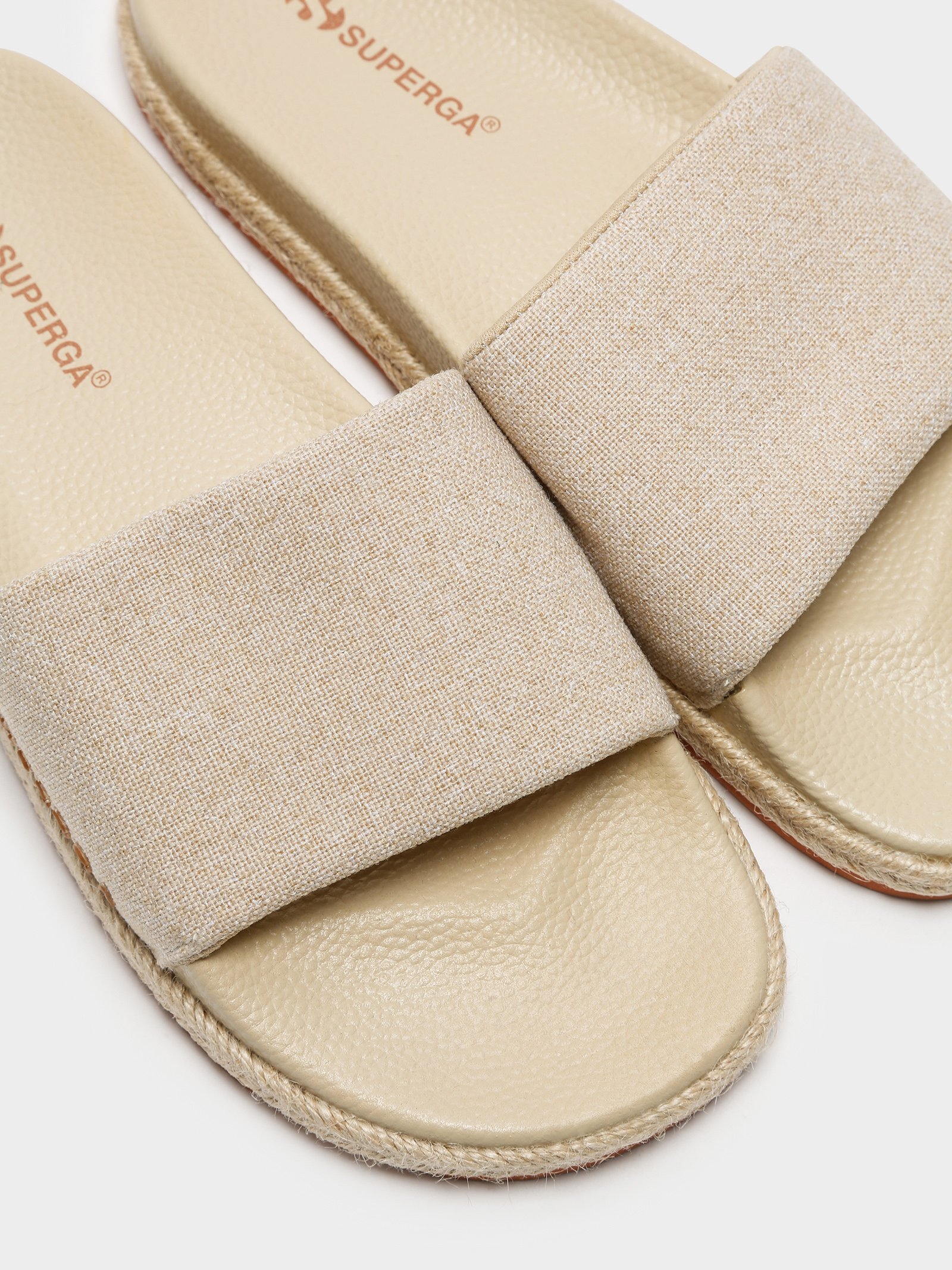 superga linen slides