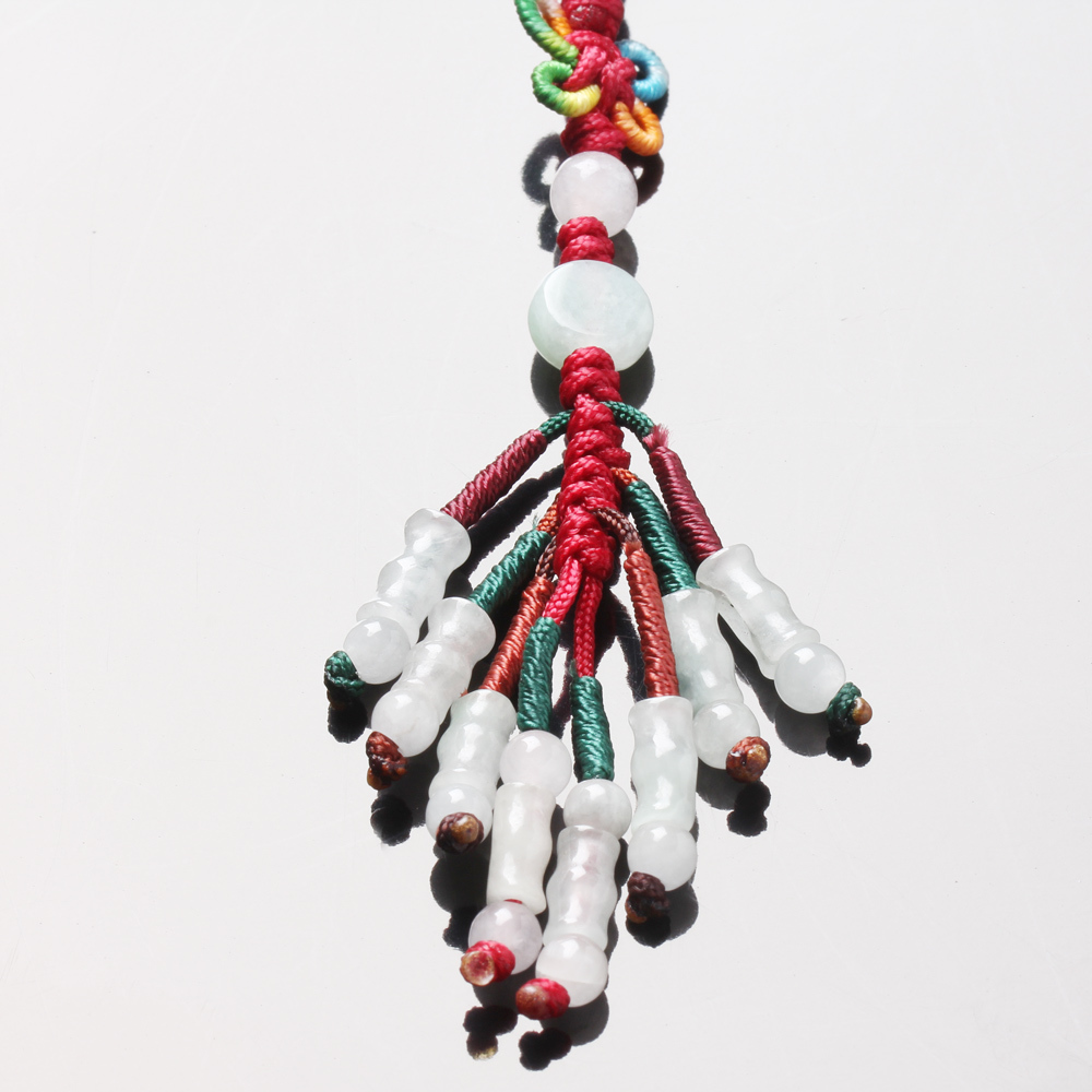 【雅紅珠寶】節節高昇冰種緬甸玉墜子-吊飾/項鍊-C0011