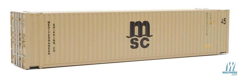 SceneMaster 949-8565 HO規 MSC 45呎 CIMC 貨櫃 黃