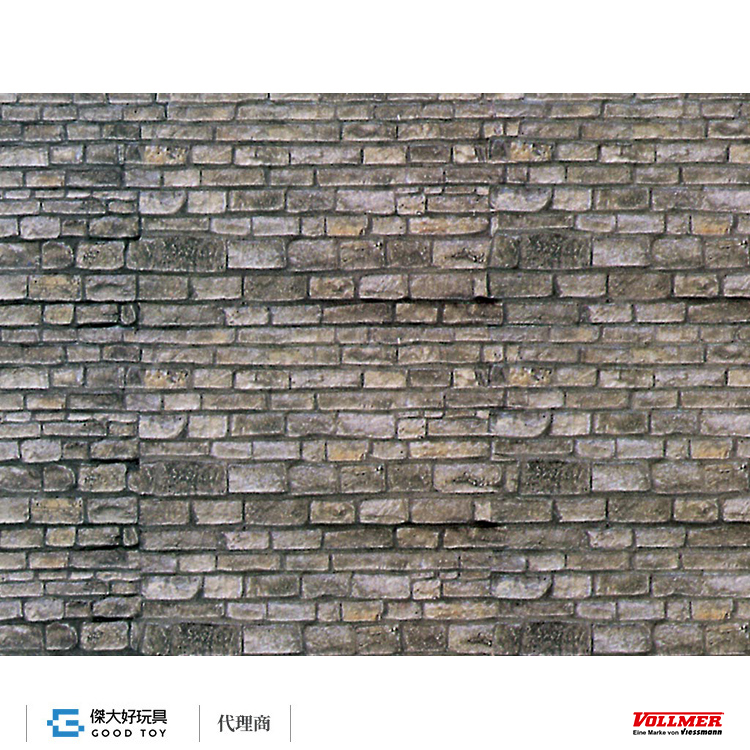 Vollmer 47366 (N) 紙牆卡-石磚 (25x12.5 cm)